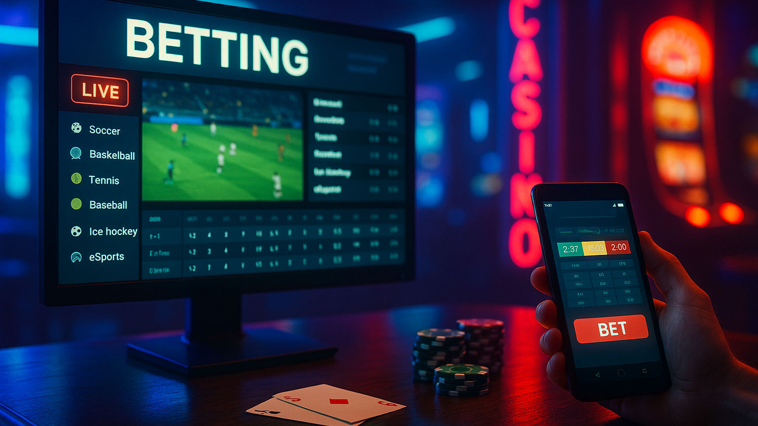 Apostas esportivas no cassino online BATBET